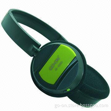 In-car IR Wireless Headphone with Dual-channel, 2 x 1.5V AAA Batteries Power Supply